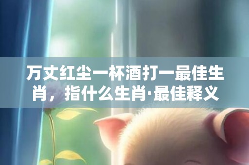 万丈红尘一杯酒打一最佳生肖，指什么生肖·最佳释义成语解释最佳答