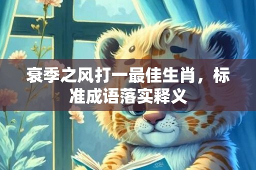 衰季之风打一最佳生肖，标准成语落实释义