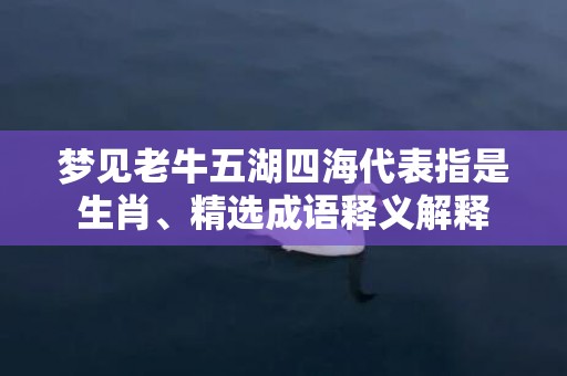 梦见老牛五湖四海代表指是生肖、精选成语释义解释