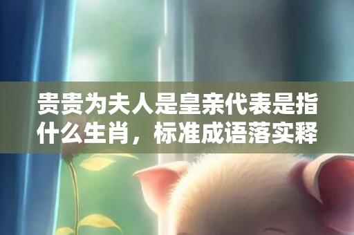 贵贵为夫人是皇亲代表是指什么生肖，标准成语落实释义