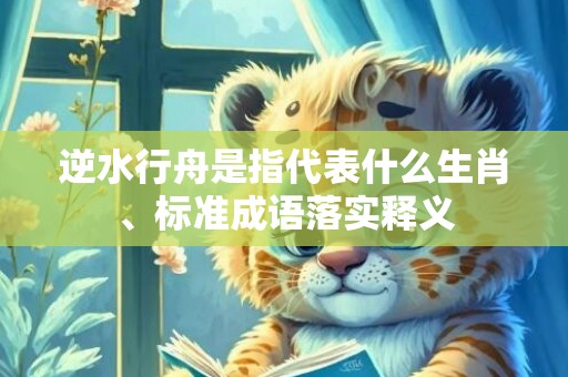 逆水行舟是指代表什么生肖、标准成语落实释义