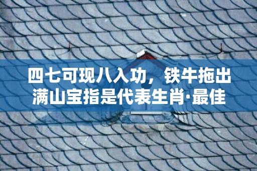四七可现八入功，铁牛拖出满山宝指是代表生肖·最佳成语释义解释最佳答