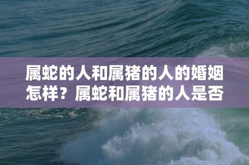 属蛇的人和属猪的人的婚姻怎样？属蛇和属猪的人是否相配？