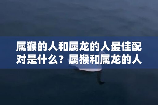 属猴的人和属龙的人最佳配对是什么？属猴和属龙的人是否合得来？