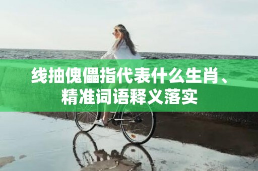 线抽傀儡指代表什么生肖、精准词语释义落实