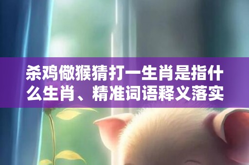 杀鸡儆猴猜打一生肖是指什么生肖、精准词语释义落实