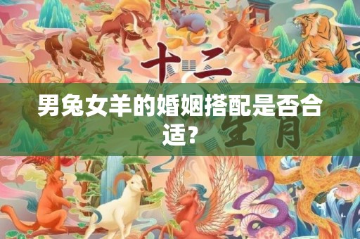 男兔女羊的婚姻搭配是否合适？