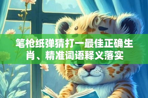 笔枪纸弹猜打一最佳正确生肖、精准词语释义落实