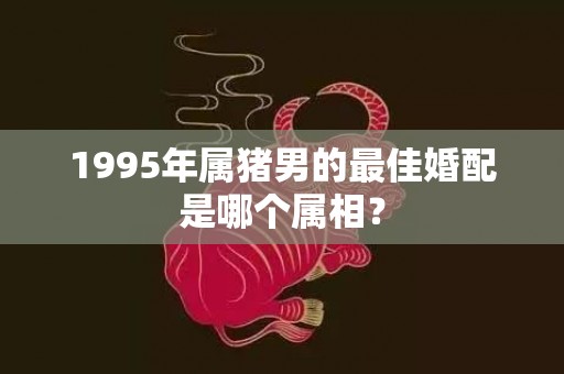 1995年属猪男的最佳婚配是哪个属相？