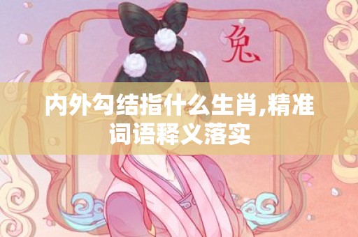 内外勾结指什么生肖,精准词语释义落实