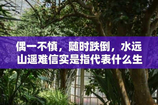偶一不慎，随时跌倒，水远山遥难信实是指代表什么生肖“成语释义解释”