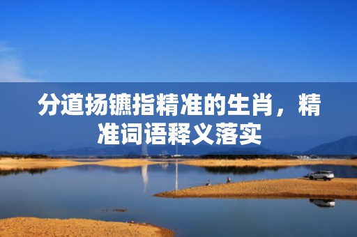 分道扬镳指精准的生肖，精准词语释义落实