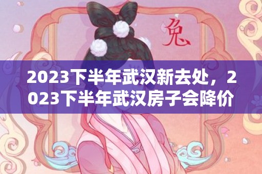 2023下半年武汉新去处，2023下半年武汉房子会降价吗