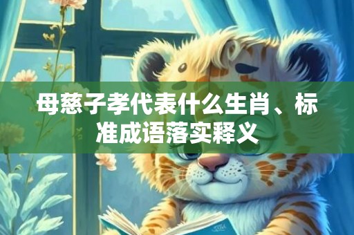 母慈子孝代表什么生肖、标准成语落实释义