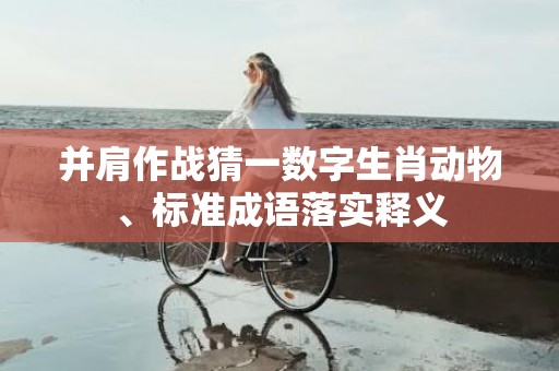 并肩作战猜一数字生肖动物、标准成语落实释义