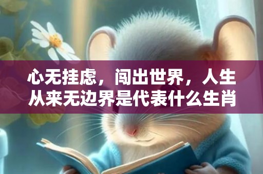 心无挂虑，闯出世界，人生从来无边界是代表什么生肖 、标准成语落实释义