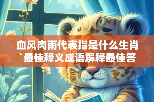 血风肉雨代表指是什么生肖`最佳释义成语解释最佳答