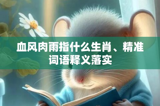 血风肉雨指什么生肖、精准词语释义落实