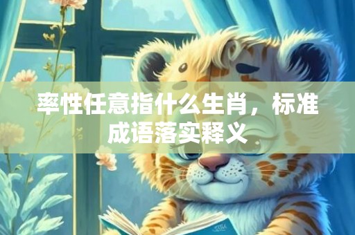 率性任意指什么生肖，标准成语落实释义