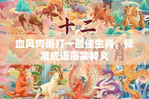 血风肉雨打一最佳生肖，标准成语落实释义
