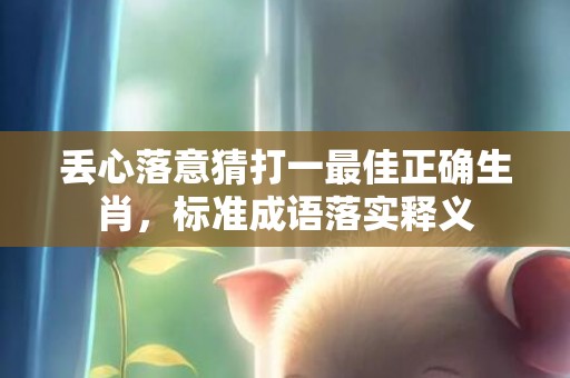 丢心落意猜打一最佳正确生肖，标准成语落实释义