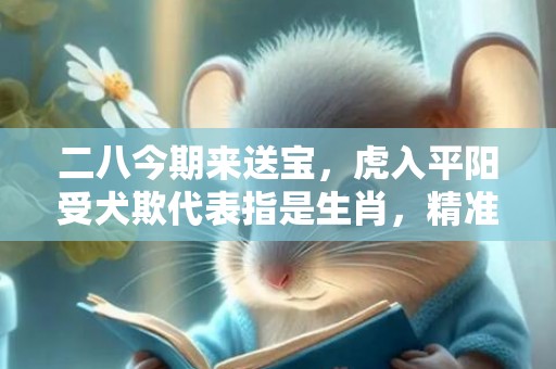 二八今期来送宝，虎入平阳受犬欺代表指是生肖，精准词语释义落实
