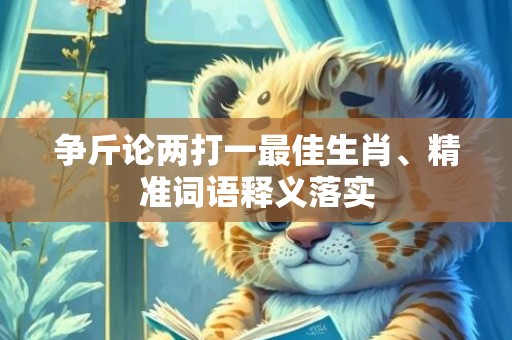 争斤论两打一最佳生肖、精准词语释义落实