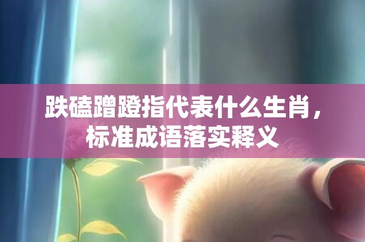跌磕蹭蹬指代表什么生肖，标准成语落实释义