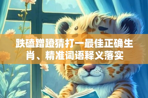 跌磕蹭蹬猜打一最佳正确生肖、精准词语释义落实