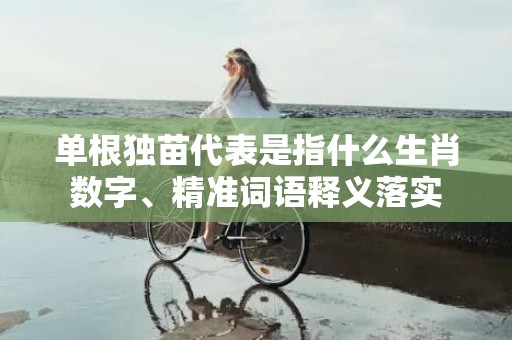 单根独苗代表是指什么生肖数字、精准词语释义落实