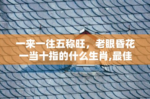 一来一往五称旺，老眼昏花一当十指的什么生肖,最佳解释落实词意