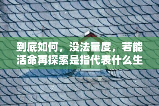 到底如何，没法量度，若能活命再探索是指代表什么生肖、标准成语落实释义
