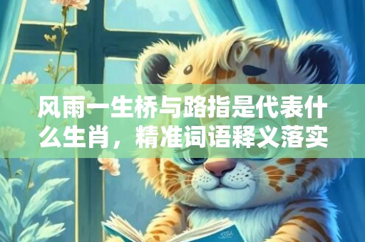 风雨一生桥与路指是代表什么生肖，精准词语释义落实