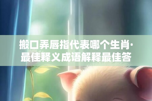 搬口弄唇指代表哪个生肖·最佳释义成语解释最佳答
