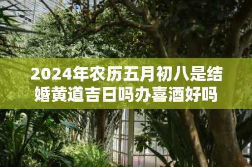 2024年农历五月初八是结婚黄道吉日吗办喜酒好吗