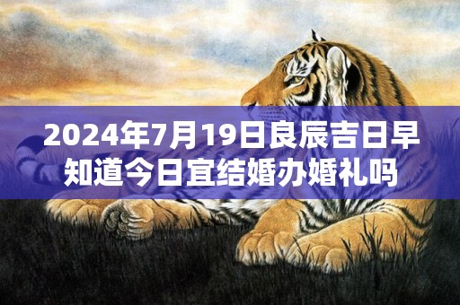 2024年7月19日良辰吉日早知道今日宜结婚办婚礼吗