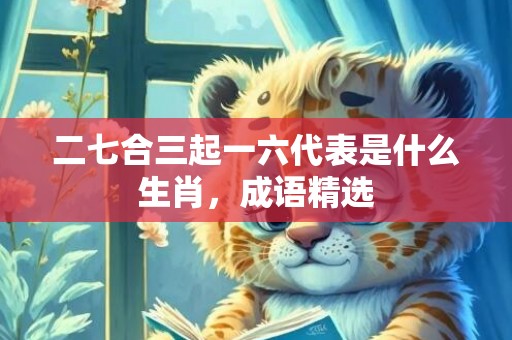二七合三起一六代表是什么生肖，成语精选