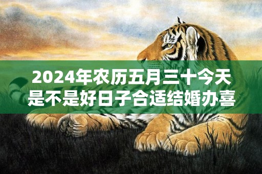 2024年农历五月三十今天是不是好日子合适结婚办喜事吗