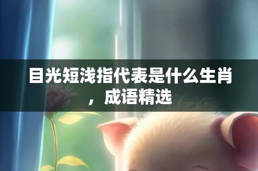 目光短浅指代表是什么生肖，成语精选
