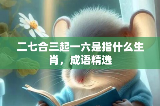 二七合三起一六是指什么生肖，成语精选