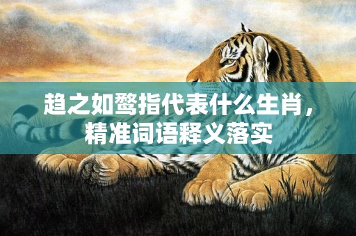 趋之如鹜指代表什么生肖，精准词语释义落实