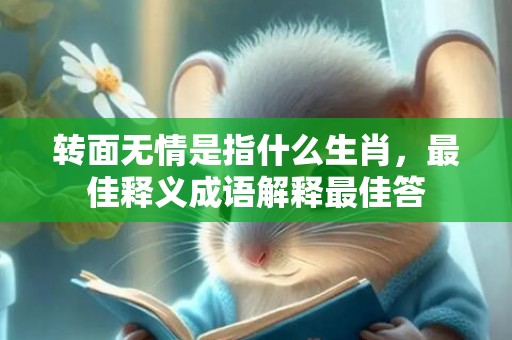 转面无情是指什么生肖，最佳释义成语解释最佳答