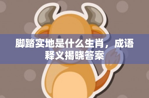 脚踏实地是什么生肖，成语释义揭晓答案