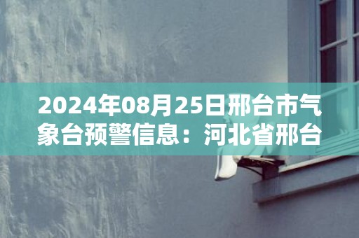 2024年08月25日邢台市气象台预警信息：河北省邢台市发布雷电黄色预警