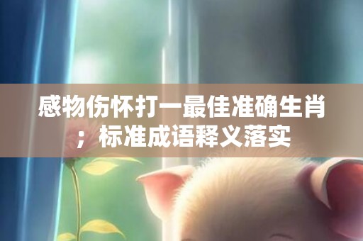 感物伤怀打一最佳准确生肖；标准成语释义落实