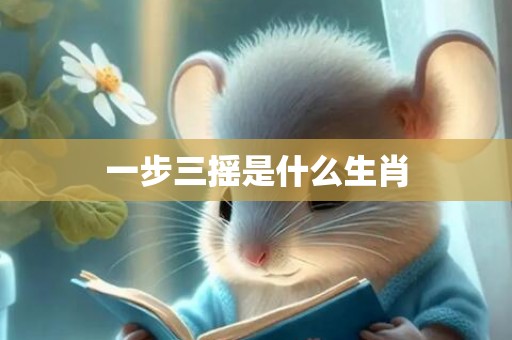 一步三摇是什么生肖