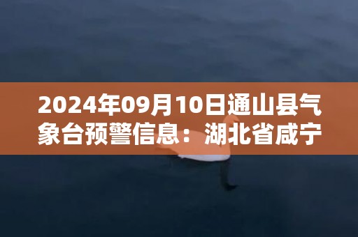 2024年09月10日通山县气象台预警信息：湖北省咸宁市通山县发布高温橙色预警