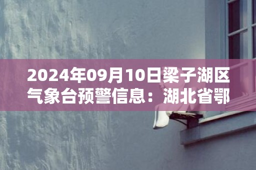 2024年09月10日梁子湖区气象台预警信息：湖北省鄂州市梁子湖区发布高温橙色预警