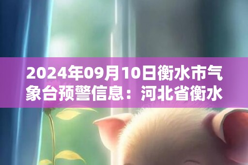 2024年09月10日衡水市气象台预警信息：河北省衡水市更新暴雨黄色预警