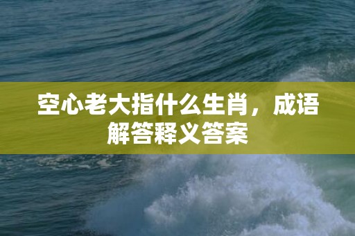 空心老大指什么生肖，成语解答释义答案